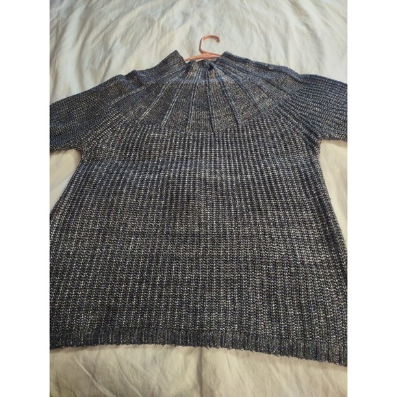 89th + Madison Sweater Size L Gray High Neck - Picture 7 of 9